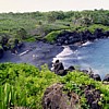 Black sand beach