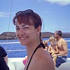 Val on the boat