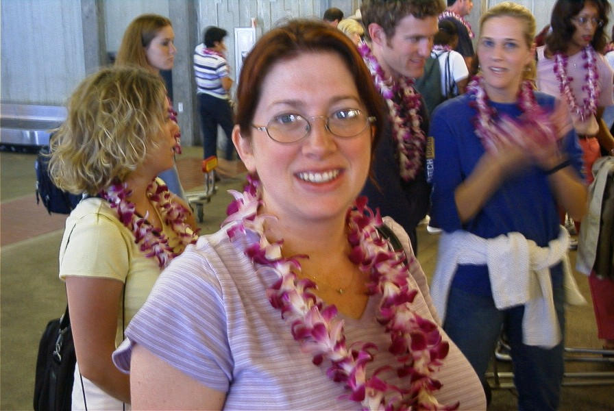 Tanya at the airport