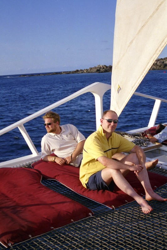 Mark and Sean on the cruise