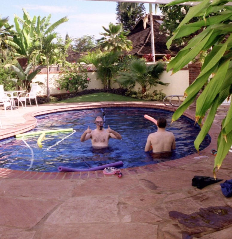 Boys in the pool