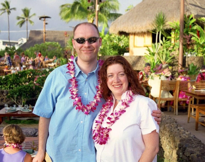 Mark and Tanya at the Luau