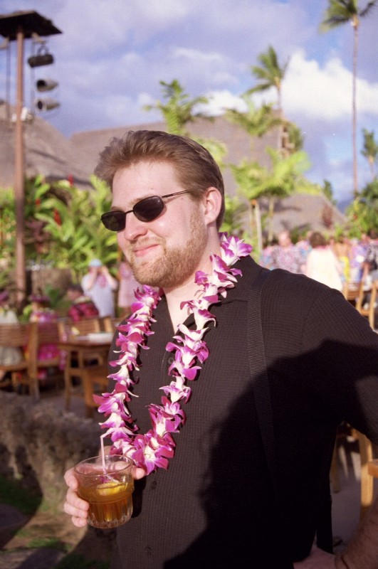 Sean at the Luau